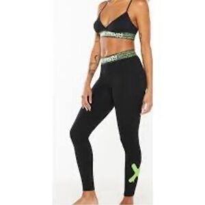 Savage X Fenty Black and Neon Green Set